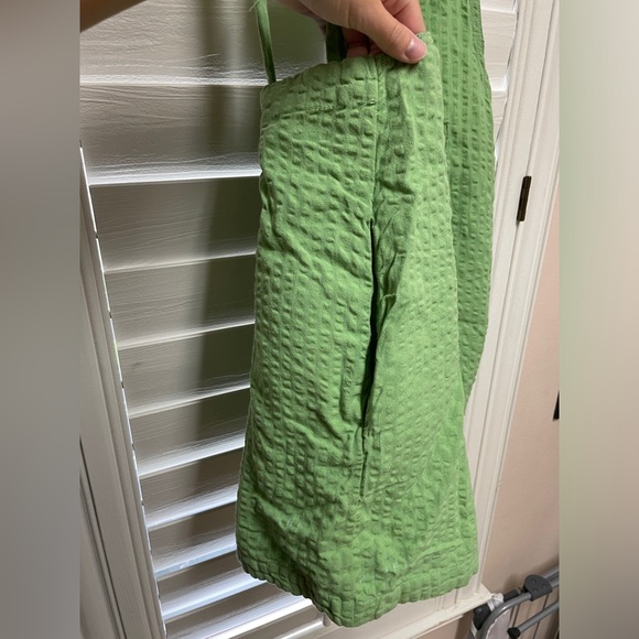 Urban Outfitters Green Linen Romper with Pockets - Size M - Picture 7 of 8